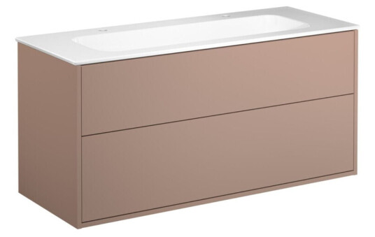 Gustavsberg Artic møbelpakke, 120x47 cm, rosa/hvit Gustavsberg Artic møbelpakke, 120x47 cm, rosa/hvit