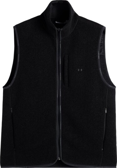 J. Lindeberg Duncan Wool Fleece Vest Black L