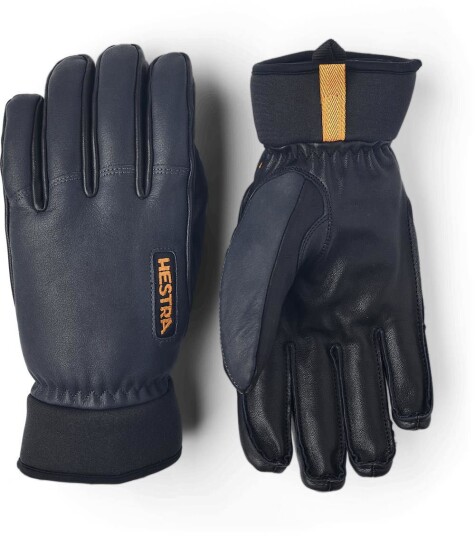 Hestra Army Leather Wool Terry 5 Finger 8 Grey Hestra Army Leather Wool Terry 5 Finger 8 Grey