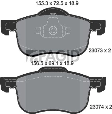 PAGID T1189N Bremseklosser