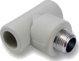 Pp T-Stykke Med Utvendig Gjenge 32 Mm X 1"
