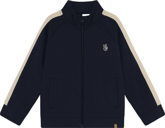 Minymo Cardigan   Svette   Dark Sapphire   Minymo   3 år (98)   Cardigan Beige Marineblå