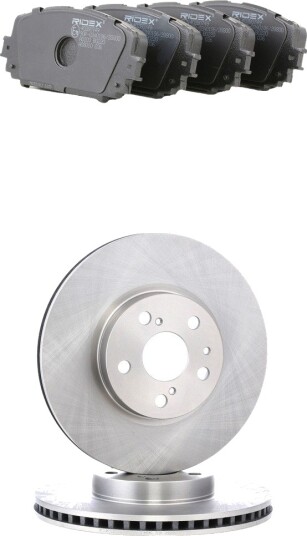 Bremseskiver og -klosser RIDEX 3405B3114