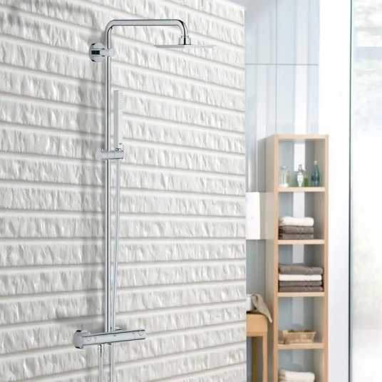 Grohe Euphoria System 150 dusjsystem 152x152 mm, med 1 stråletype, Krom Grohe Euphoria System 150 dusjsystem 152x152 mm, med 1 stråletype, Krom