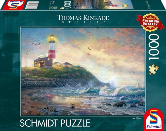 Schmidt Spiele Thomas Kinkade Puslespill 1000 brikker Lighthouse of Hope