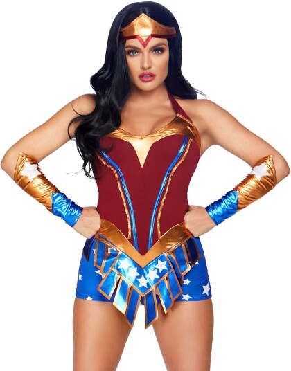 Wonder Woman Inspirert Kostyme 3 Deler Strl M