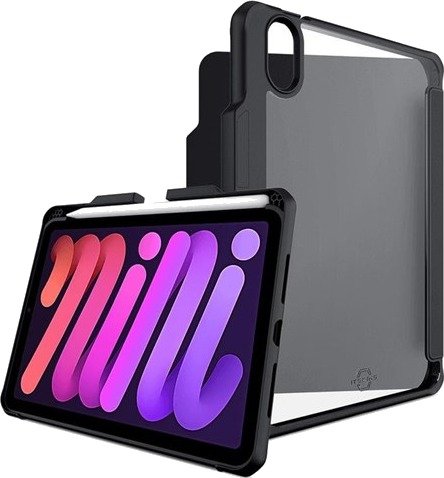 ITSKINS HYBRID SOLID FOLIO cover for iPad Mini 6. Black