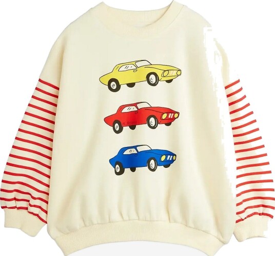 Mini Rodini Cars Sp Sweatshirt WHITE 140/146