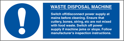 Jo Safety Waste Disposal Machine Photoluminescent Self Adhesive Vinyl PV HR 100 x 300 mm IMO 106222PVHR