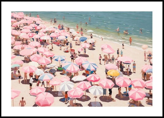Vintage Beach Plakat Plakat / 100x150cm