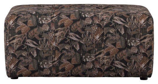 BePureHome Caleidoscoop Puff, Bouquet sort velour Unoliving