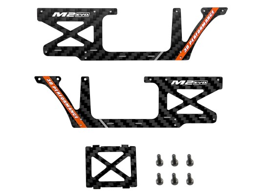 OMP OSHM2326O Fuselage Carbon Panel Set Orange