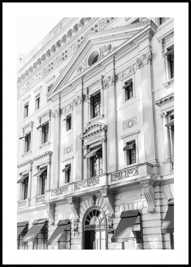 Cartier New York Boutique Black & White Plakat Plakat / 40x50cm