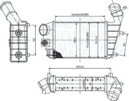 Intercooler MAGNETI MARELLI 351319204460