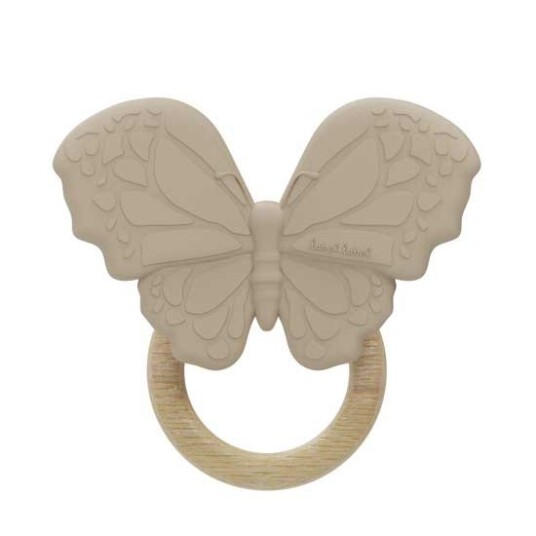 Label Label Silicone Bitering w. Butterfly Nougat Label Label Silicone Bitering w. Butterfly Nougat