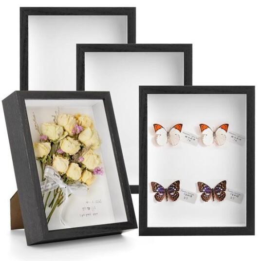 Ramme For Tørkede Blomster Svart