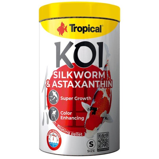 Tropical Koi Silkwarm & Astaxanthin Size S 1Liter Tropical Koi Silkwarm & Astaxanthin Size S 1Liter