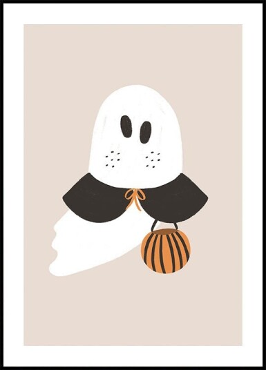 Cute Ghost Poster Plakat / 50x70cm
