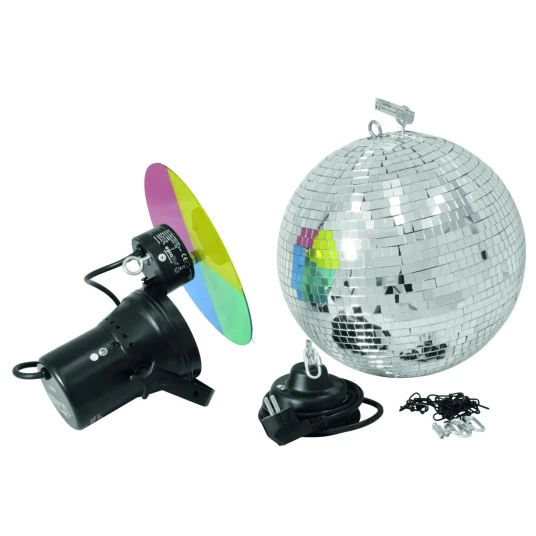 EuroLite Speilkule Sett 30cm Med Pinspot