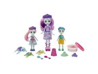 Mattel Enchantimals Tinsley Turle familie skilpaddedukker + dyr HCF95