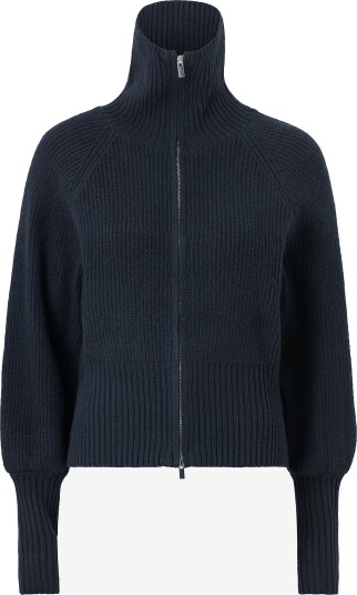 Gina Tricot Cardigan Knitted zip cardigan Blå