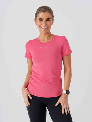 Röhnisch Jacquard Short Sleeve Top Rosa XL Röhnisch Jacquard Short Sleeve Top Rosa XL