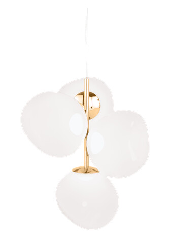 Tom Dixon Melt Lysekrone Mini Opal/Gull