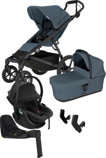Thule Urban Glide 4 Duovogn inkl. Babybilstol og Base Dark Slate