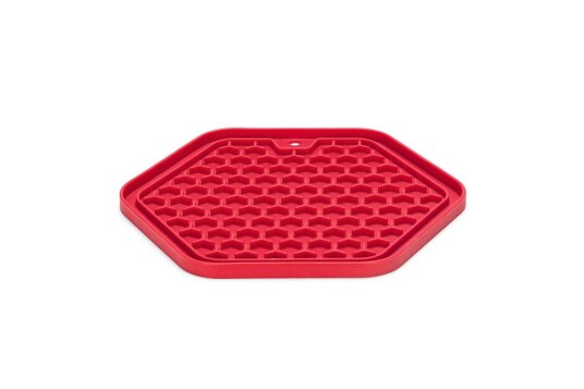 Slikkematte Hexagon Rosa 23Cm