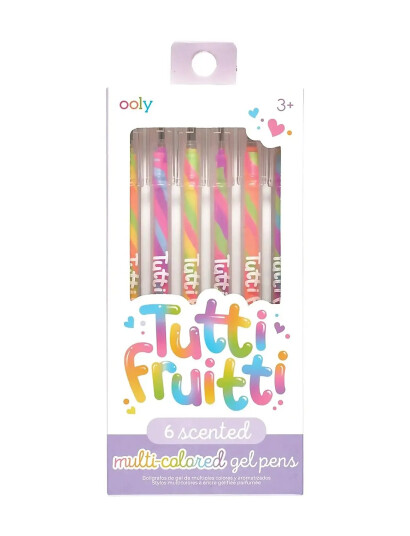 Ooly Duftende Gelpenn 6 Stk Tutti Fruitti Multi Patterned One Size