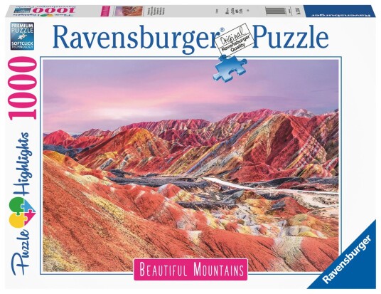 Ravensburger Puslespill 1000 Regnbuefjellene Ravensburger