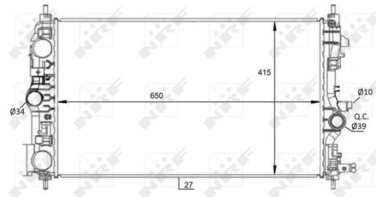 Radiator NRF 59076 Radiator NRF 59076