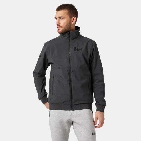 Helly Hansen Herre Hp Racing Lifaloft Vanntett Bomberjakke Grå S GråS