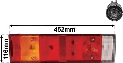 VAN WEZEL 2812925 Baklykt