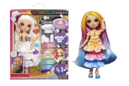 Rainbow High Watercolor & Create Fashion Doll Brown Eyes Motedukke Jente 4 År Assorterte Farger Rainbow High Watercolor & Create Fashion Doll Brown Eyes Motedukke Jente 4 År Assorterte Farger