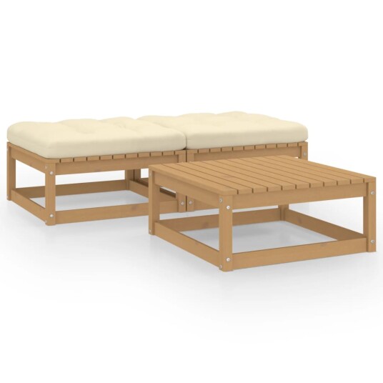  Hagesofagruppe med puter 3 deler heltre furu 3076287