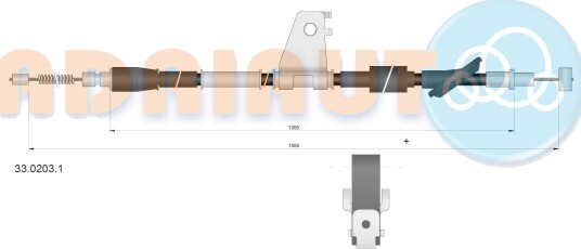 Tautrekk, håndbremse ADRIAUTO 33.0203.1