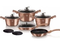 Berlingerhaus Berlinger Haus 11-DELS GRYTESETT. METALLIC LINE ROSEGOLD BH-6191