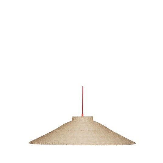 Chand Taklampe 80 cm Rød/Natur Chand Taklampe 80 cm Rød/Natur