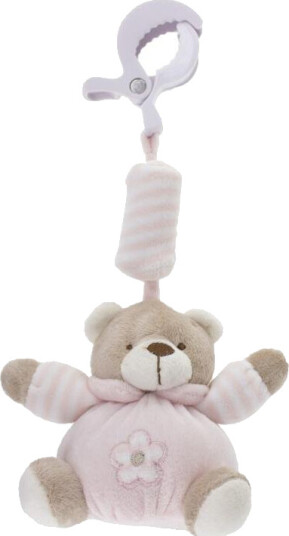 Rangle bamse m/klype rosa