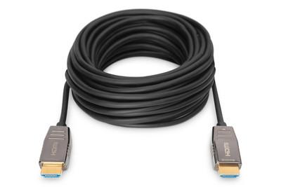 Digitus HDMI AOC HYBRID-FIBER CONNECTION CABLE TYPE A M/M 20M UHD 8Ka60HZ CE GOLD BL NS