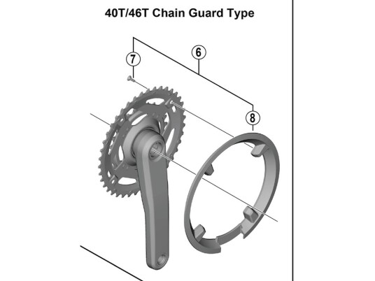 Shimano Fc-U4010 Kjedebeskytter M/skruer