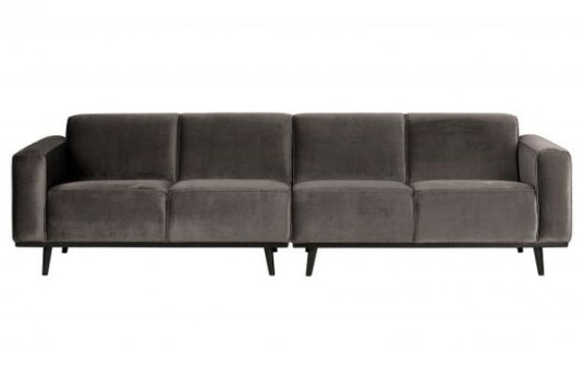BePureHome Statement Modulær Sofa 4-seters. i taupe velur