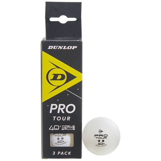 Dunlop 40+ Pro Tour 3-Pack, Bordtennisballer Dunlop 40+ Pro Tour 3-Pack, Bordtennisballer
