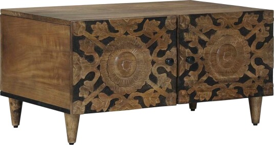 Kaffebord Brun 80 x 50 x 40 cm Massiv mango tre Kaffebord Brun 80 x 50 x 40 cm Massiv mango tre