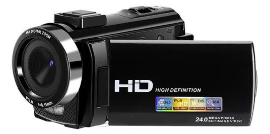 INF Videokamera 1080P / 24MP / 16x zoom og roterbar LCD-skjerm INF Videokamera 1080P / 24MP / 16x zoom og roterbar LCD-skjerm