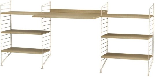 String kontor eik & beige Kombinasjon D