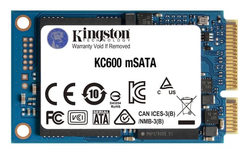 Kingston KC600 1TB mSATA SSD med 550 MB/s Lesehastighet