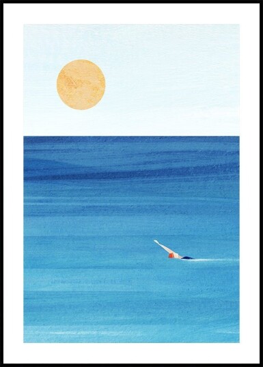Sea Swim Poster Plakat / 100x150cm Sea Swim Poster Plakat / 100x150cm