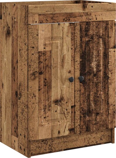 Baderomsskap under vask Gammelt tre 78,5 x 37,5 x 81 cm Baderomsskap under vask Gammelt tre 78,5 x 37,5 x 81 cm